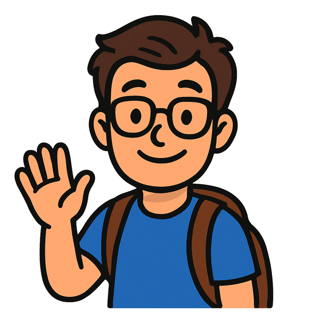 Richard AI mascot waving